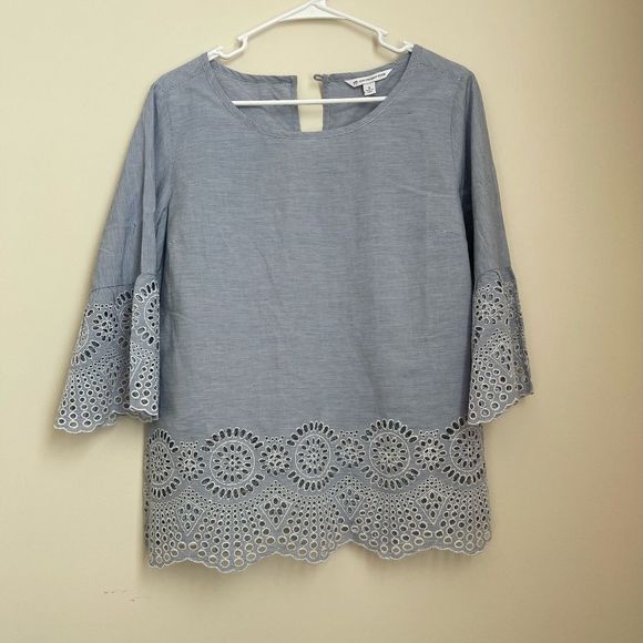 Southern Tide Tops - Blue and white blouse